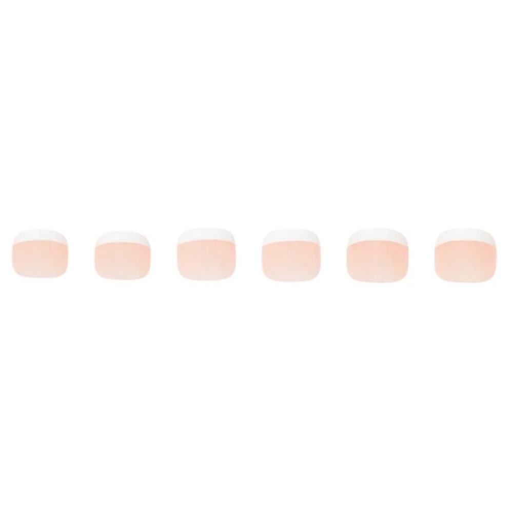 KISS Salon French Toenails – Short Squoval – 24ct + Glue - Picture 4 of 4